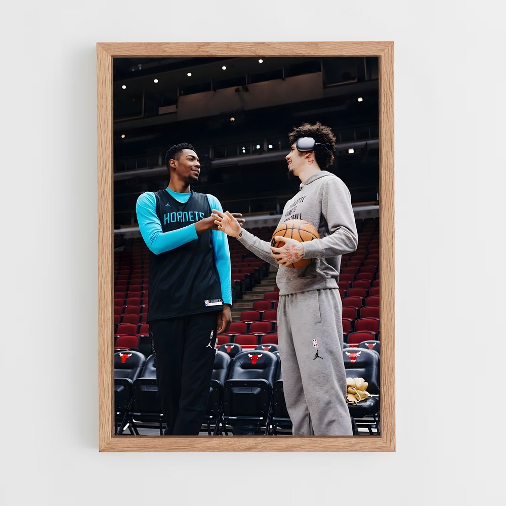 Poster Rivalité sur le Terrain – affiche Basketball (vue 4)